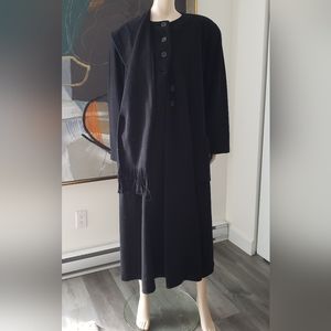 Hilary Radley | Fringed Scarf and Coat Set